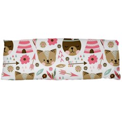 Pink Animals Pattern Body Pillow Case Dakimakura (two Sides) by Simbadda