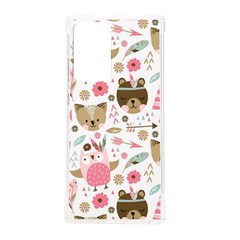 Pink Animals Pattern Samsung Galaxy Note 20 Ultra Tpu Uv Case by Simbadda