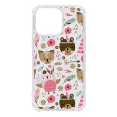 Pink Animals Pattern Iphone 13 Pro Tpu Uv Print Case