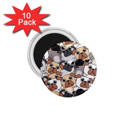 Many Dogs Pattern 1 75  Magnets (10 Pack)  by Simbadda