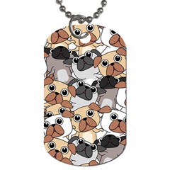 Many Dogs Pattern Dog Tag (one Side) by Simbadda