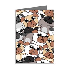 Many Dogs Pattern Mini Greeting Card by Simbadda