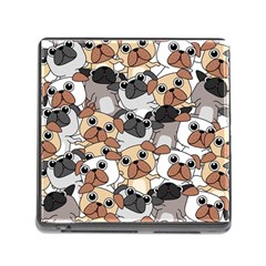 Many Dogs Pattern Memory Card Reader (square 5 Slot) by Simbadda