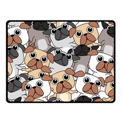 Many Dogs Pattern Fleece Blanket (small) by Simbadda