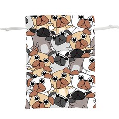 Many Dogs Pattern Lightweight Drawstring Pouch (xl) by Simbadda