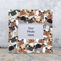 Many Dogs Pattern White Box Photo Frame 4  X 6  by Simbadda