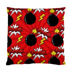 Pop Art Comic Pattern Bomb Boom Explosion Background Standard Cushion Case (one Side) by Simbadda