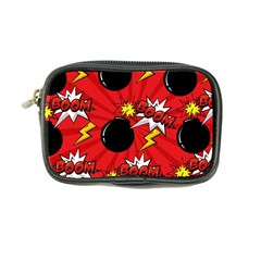 Pop Art Comic Pattern Bomb Boom Explosion Background Coin Purse by Simbadda