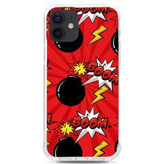 Pop Art Comic Pattern Bomb Boom Explosion Background Iphone 12/12 Pro Tpu Uv Print Case by Simbadda