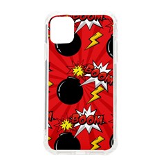 Pop Art Comic Pattern Bomb Boom Explosion Background Iphone 11 Tpu Uv Print Case by Simbadda