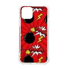 Pop Art Comic Pattern Bomb Boom Explosion Background Iphone 11 Pro 5 8 Inch Tpu Uv Print Case by Simbadda