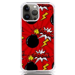 Pop Art Comic Pattern Bomb Boom Explosion Background Iphone 13 Pro Max Tpu Uv Print Case by Simbadda