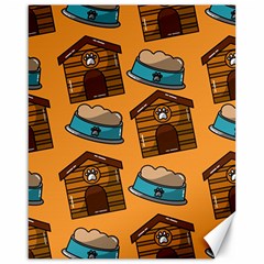 Pet House Bowl Food Seamless Pattern Canvas 16  X 20  by Simbadda