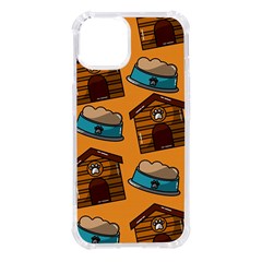 Pet House Bowl Food Seamless Pattern Iphone 14 Tpu Uv Print Case by Simbadda