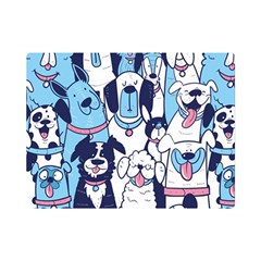 Dogs Seamless Pattern Premium Plush Fleece Blanket (mini) by Simbadda