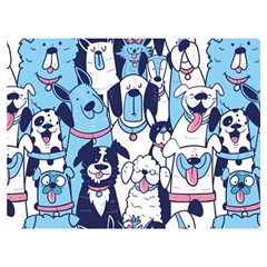 Dogs Seamless Pattern Two Sides Premium Plush Fleece Blanket (extra Small) by Simbadda