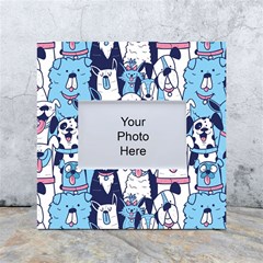 Dogs Seamless Pattern White Box Photo Frame 4  X 6  by Simbadda