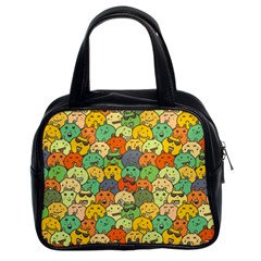 Seamless Pattern With Doodle Bunny Classic Handbag (two Sides) by Simbadda