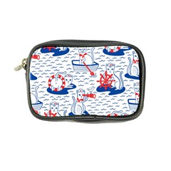 Nautical Cats Seamless Pattern Coin Purse by Simbadda