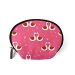 Swan Pattern Elegant Style Accessory Pouch (Small) Back