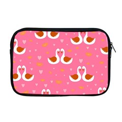 Swan Pattern Elegant Style Apple Macbook Pro 17  Zipper Case by Simbadda