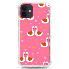 Swan Pattern Elegant Style Iphone 12 Mini Tpu Uv Print Case	 by Simbadda