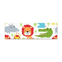 Seamless Pattern Vector With Animals Cartoon Sticker (bumper) by Simbadda