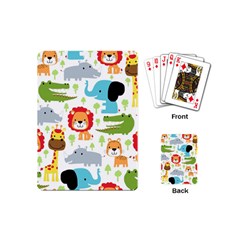 Seamless Pattern Vector With Animals Cartoon Playing Cards Single Design (mini) by Simbadda