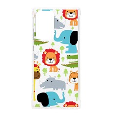 Seamless Pattern Vector With Animals Cartoon Samsung Galaxy Note 20 Ultra Tpu Uv Case by Simbadda