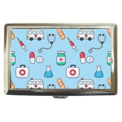 Medical Seamless Pattern Cigarette Money Case by Simbadda