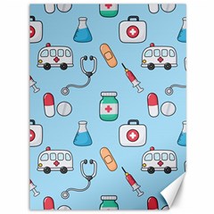 Medical Seamless Pattern Canvas 36  X 48 