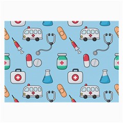 Medical Seamless Pattern Large Glasses Cloth by Simbadda