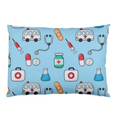 Medical Seamless Pattern Pillow Case (two Sides) by Simbadda