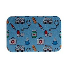 Medical Seamless Pattern Open Lid Metal Box (silver)   by Simbadda