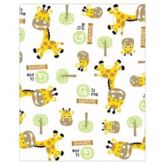 Vector Pattern With Cute Giraffe Cartoon Drawstring Bag (small) by Simbadda