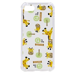 Vector Pattern With Cute Giraffe Cartoon Iphone Se by Simbadda