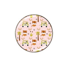 Cute Tiger Car Safari Seamless Pattern Hat Clip Ball Marker by Simbadda