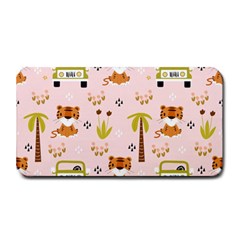 Cute Tiger Car Safari Seamless Pattern Medium Bar Mat by Simbadda