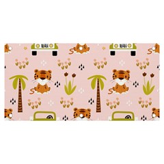 Cute Tiger Car Safari Seamless Pattern Banner And Sign 6  X 3  by Simbadda