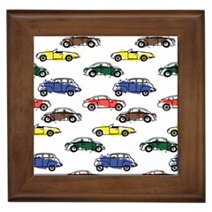 Cars Pattern Framed Tile by Simbadda