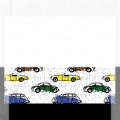 Cars Pattern Rectangular Jigsaw Puzzl by Simbadda