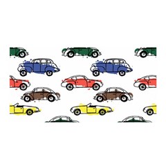 Cars Pattern Satin Wrap 35  X 70  by Simbadda