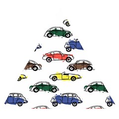 Cars Pattern Wooden Puzzle Triangle by Simbadda