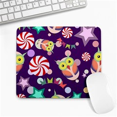 Owl Pattern Background Large Mousepad by Simbadda