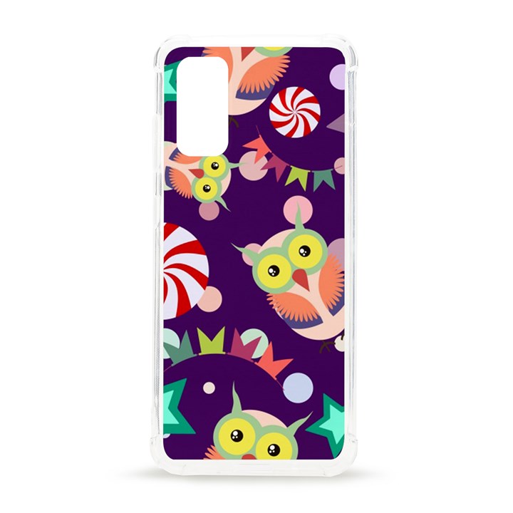 Owl Pattern Background Samsung Galaxy S20 6.2 Inch TPU UV Case