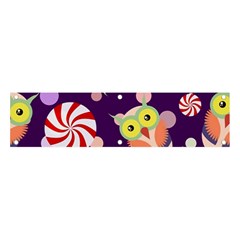 Owl Pattern Background Banner And Sign 4  X 1  by Simbadda