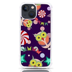 Owl Pattern Background Iphone 13 Mini Tpu Uv Print Case by Simbadda