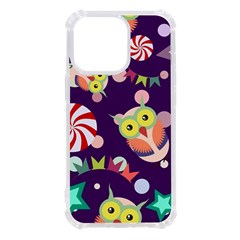 Owl Pattern Background Iphone 13 Pro Tpu Uv Print Case by Simbadda