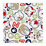 Animals Pattern Medium Glasses Cloth Front