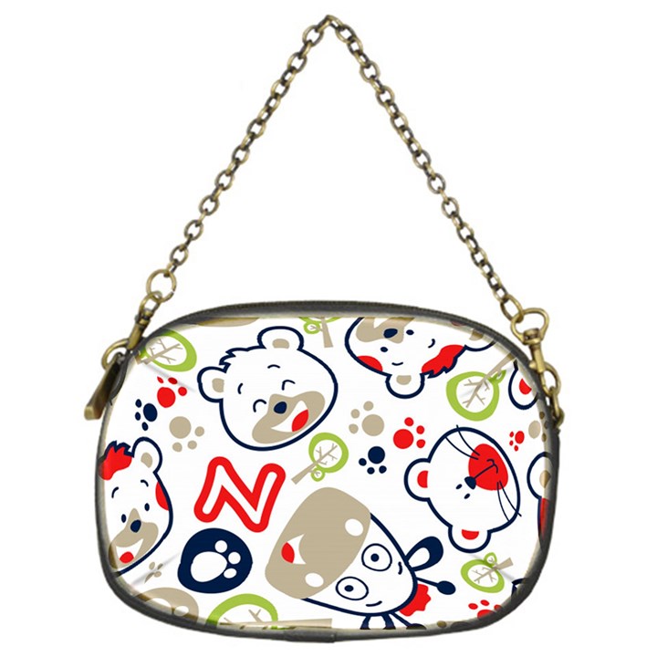 Animals Pattern Chain Purse (One Side)